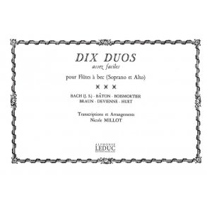 Nicole Millot: 10 Duos assez faciles (Recorders 2)