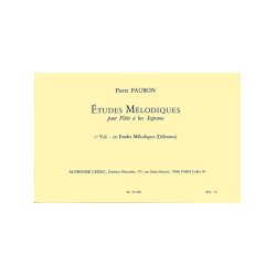 Pierre Paubon: 20 Etudes m&eacute;lodiques (sop) (Recorder solo)
