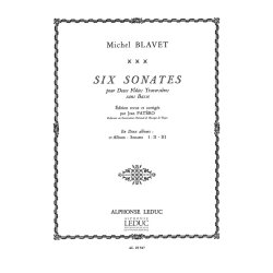 Michel Blavet: 6 Sonates Vol.1: No.1 - No.3 (Flutes 2)