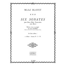 Michel Blavet: 6 Sonates Vol.2: No.4 - No.6 (Flutes 2)