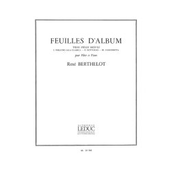 Ren&eacute; Berthelot: Feuillets d'Album (Flute & Piano)