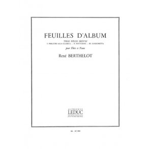 René Berthelot: Feuillets d'Album (Flute & Piano)