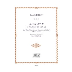 John Loeillet: Sonate Op. 3 No. 9 In D