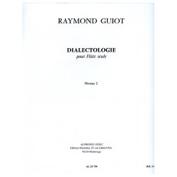 Raymond Guiot: Dialectologie (Flute solo)
