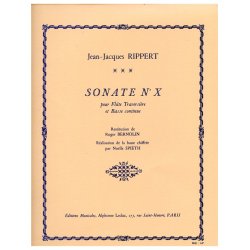 Jean-Jacques Rippert: Sonate No.10 (Flute & Continuo)