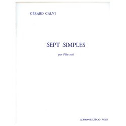 G&eacute;rard Calvi: 7 Simples (Flute solo)