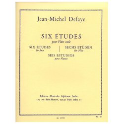 Jean Michel Defaye: 6 Etudes (Flute solo)