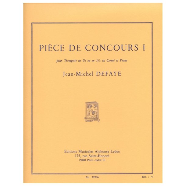 Jean Michel Defaye: Pi&egrave;ce de Concours 1 (Trumpet & Piano)
