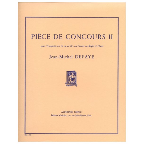 Jean Michel Defaye: Pi&egrave;ce de Concours 2 (Trumpet & Piano)