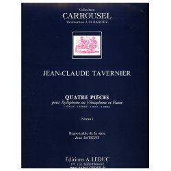 Jean-Claude & Marc Tavernier J.C.& M.: 4 Pi&egrave;ces (Percussion(s) & Piano)