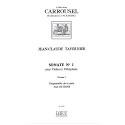 Jean-Claude Tavernier: Sonate No.1 (Violin And Vibraphone)