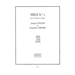 Jacques Toulon: Pi&egrave;ce No.1 (Trombone & Piano)