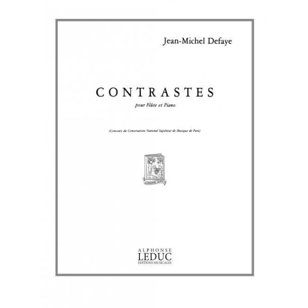 Jean Michel Defaye: Contrastes (Flute & Piano)