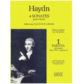 Haydn 4 Sonatas Volume 1 In G Major Hob 16/6 Piano Book French