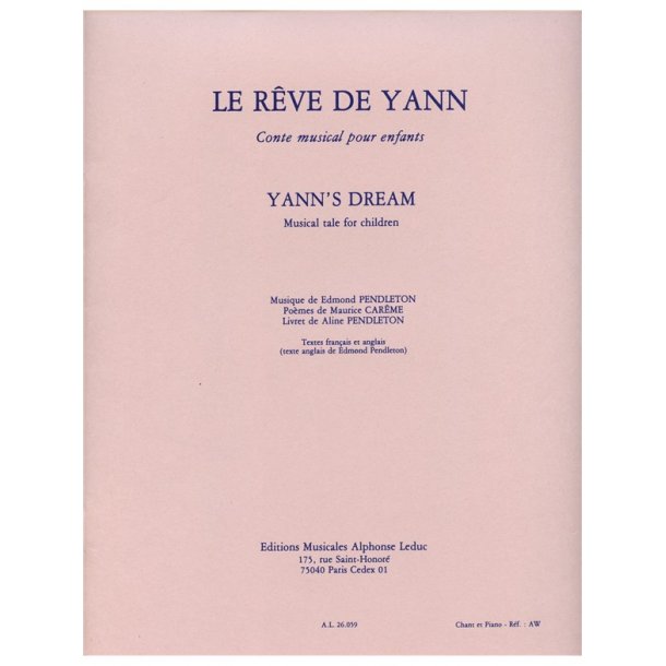 Edmund J. Pendleton: Yann's Dream (Choral-Mixed accompanied)