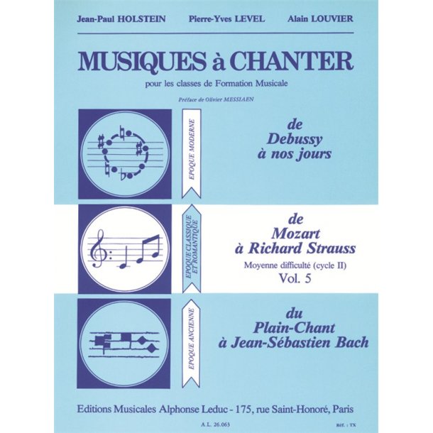 Musiques A Chanter Cycle 2 Niveau Moyen/Volume 5 (Mozart A Strauss)