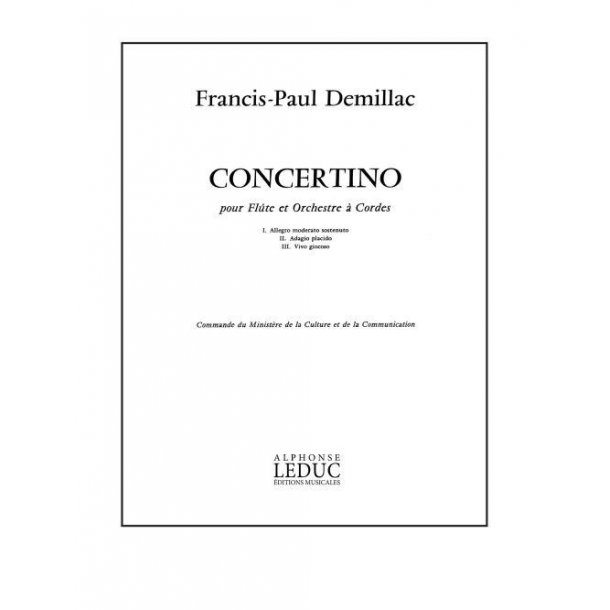 Francis-Paul D&eacute;millac: Concertino (Flute & Piano)