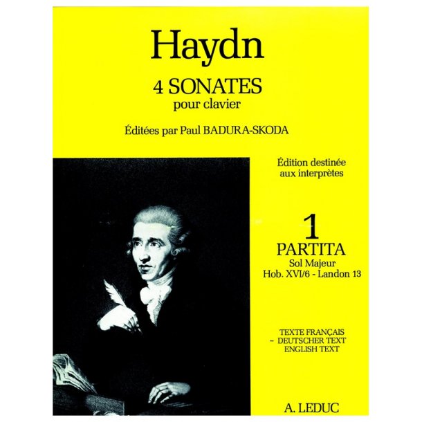 Haydn 4 Sonatas Volume 1 In G Major Hob 16/6 Piano Book German