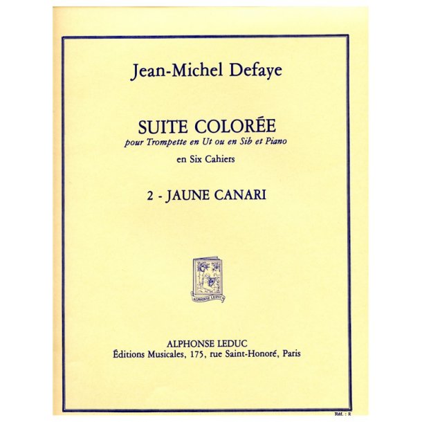 Jean Michel Defaye: Suite color&eacute;e No.2: Jaune Canari (Trumpet & Piano)