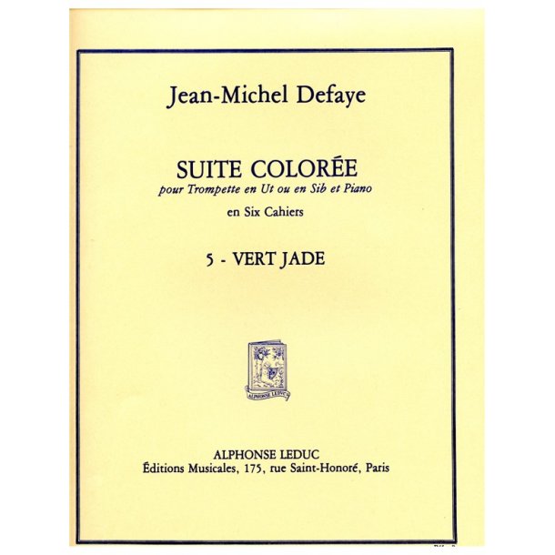 Jean Michel Defaye: Suite color&eacute;e No.5: Vert Jade (Trumpet & Piano)