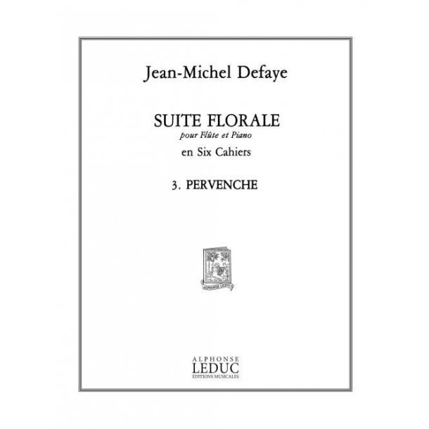Jean Michel Defaye: Suite florale No.3: Pervenche (Flute & Piano)