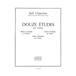 Jo&euml;l Chauvi&egrave;re: 12 Etudes (Percussion solo)