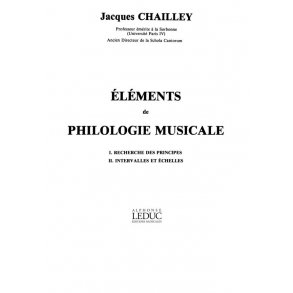 Chailley J. Elements De Philologie Musicale Music Theory