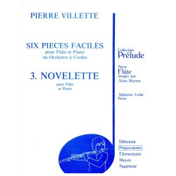 Pierre Villette: 6 Pi&egrave;ces faciles No.3, Op.49: Novelette (Flute & Piano)