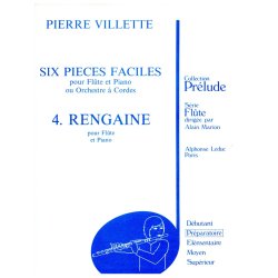 Pierre Villette: 6 Pi&egrave;ces faciles No.4, Op.50: Rengaine (Flute & Piano)
