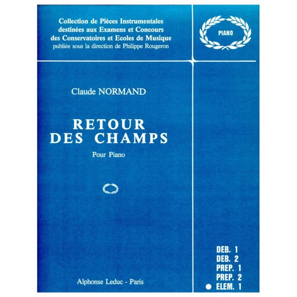 Claude Normand: Retour des champs (Piano solo)