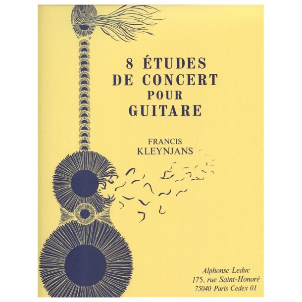 Francis Kleynjans: 8 Etudes de Concert (Guitar solo)
