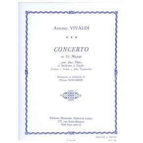 Antonio Lucio Vivaldi: Concerto FVI/2 (RV533) in C major (Flutes 2 & Orchestra)