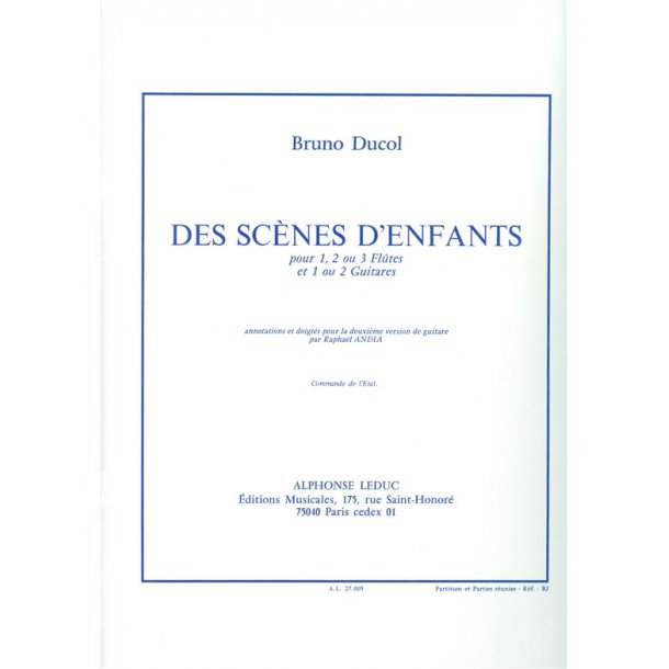 Bruno Ducol: Des Sc&egrave;nes d'Enfants (Flute & Guitar)