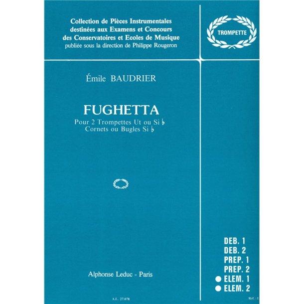 Yves Baudrier: Fughetta (C or Bb trumpets) (Trumpets 2)