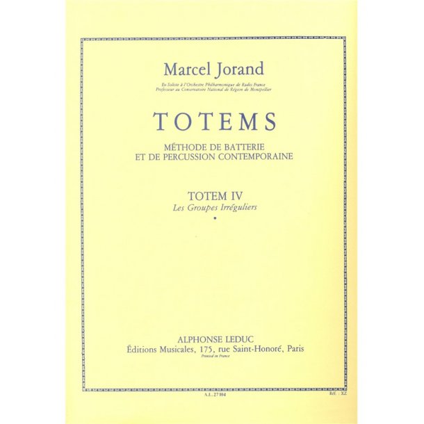 Marcel Jorand: Totem 4 (Percussion solo)