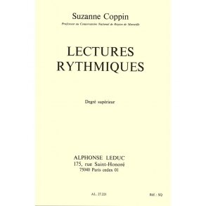 Coppin Lectures Rythmiques Degre Superieur Book