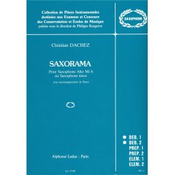 Christian Dachez: Saxorama (Saxophone-Alto & Piano)