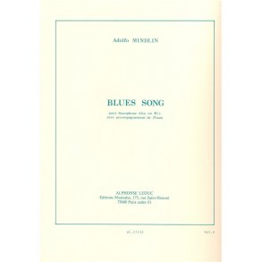 Adolfo Mindlin: Blues Song (Saxophone-Alto & Piano)