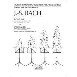 Johann Sebastian Bach: Sicilienne et Sarabande (Ensemble-Mixed 8 or more)
