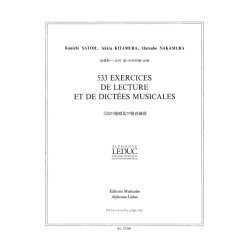 Satoh Kitamura 533 Exercices De Lecture Et De Dictees Musicales Book