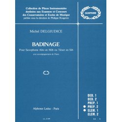 Michel Delguidice: Badinage (Saxophone-Alto & Piano)