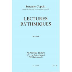 Coppin Lectures Rythmiques Fin D'etudes Book
