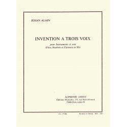 Jehan Ariste Alain: Invention &agrave; 3 Voix (Trio - Woodwind)