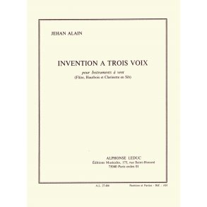Jehan Ariste Alain: Invention à 3 Voix (Trio - Woodwind)
