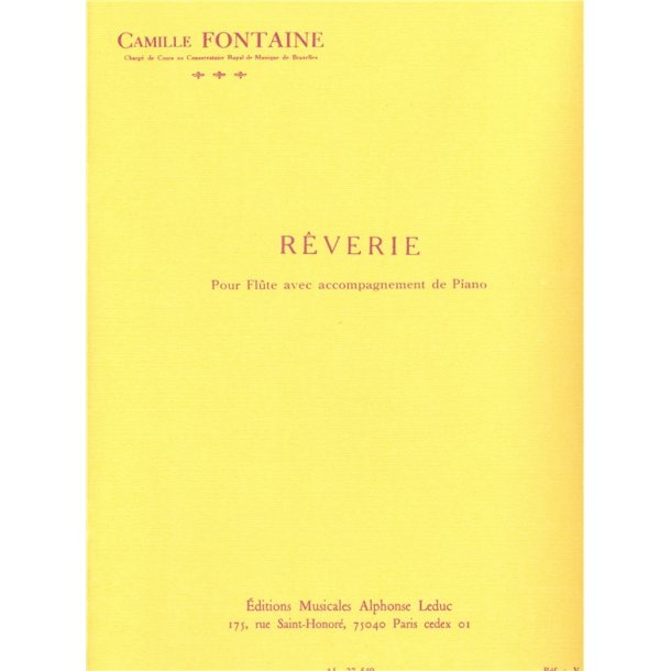 C. Fontaine: R&ecirc;verie (Flute & Piano)