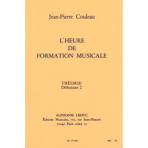 Couleau Jean Pierre Heure De Formation Musicale Debutant 2 Theorie Bk