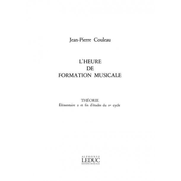 Couleau Heure De Formation Musicale Elementaire 2 Et Fin D'etudes 1er