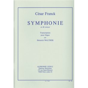 Franck Walther Sinfonie En Re Mineur Organ Book