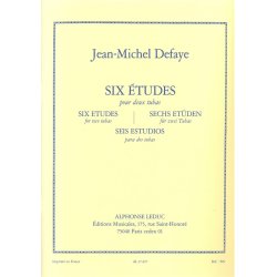 Jean Michel Defaye: 6 Etudes (Tubas 2)