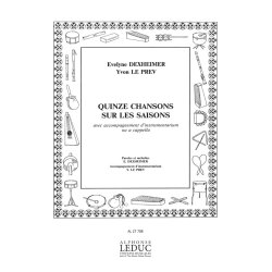 Le Prev Dexheimer 15 Chansons Sur Les Saisons Voice &amp; Instruments Book